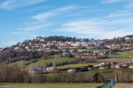 Vue sur Penne d'Agenais